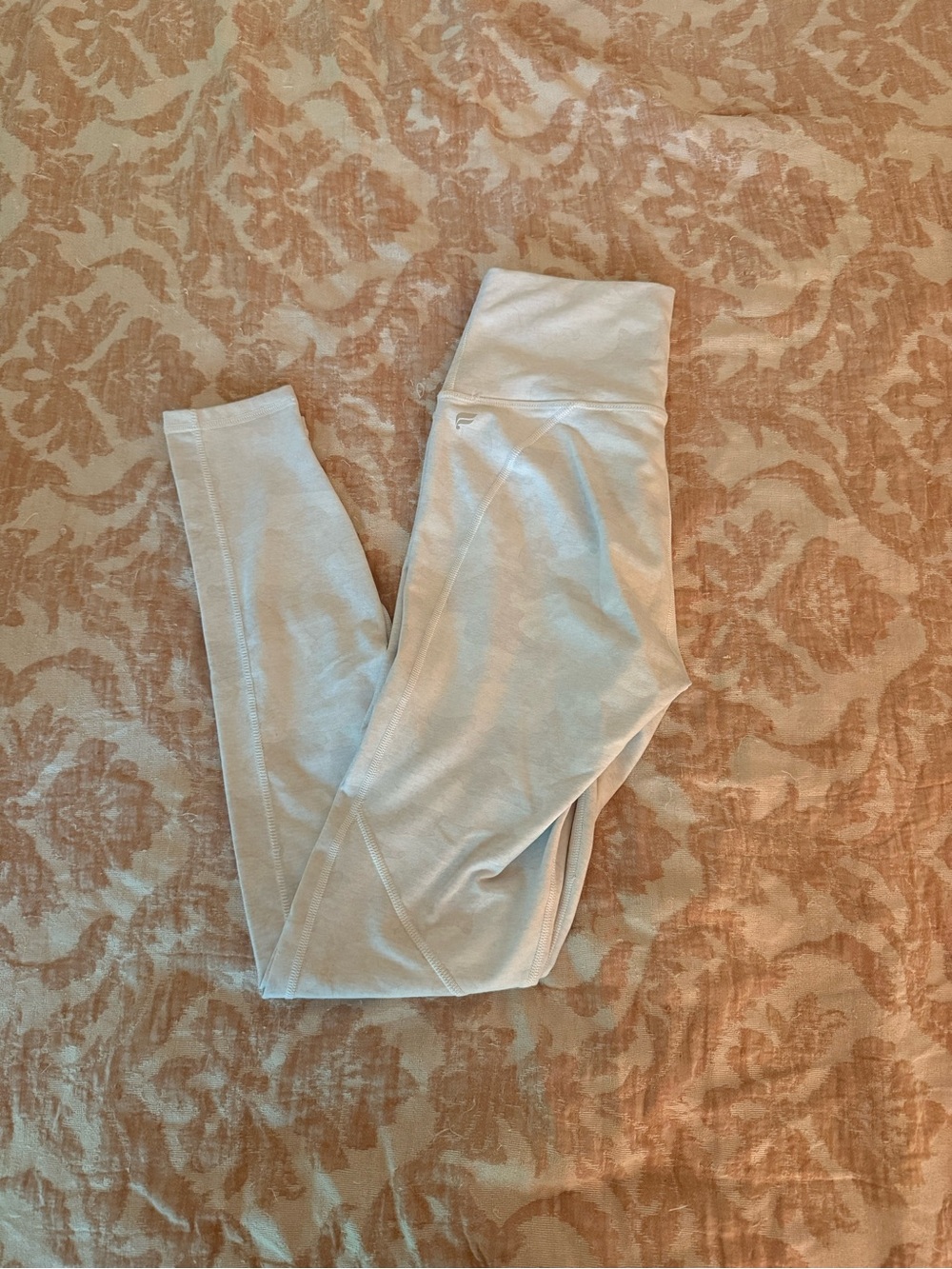 Fabletics Light Cream High-Rise Leggings